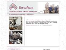 Tablet Screenshot of esscofoam.com